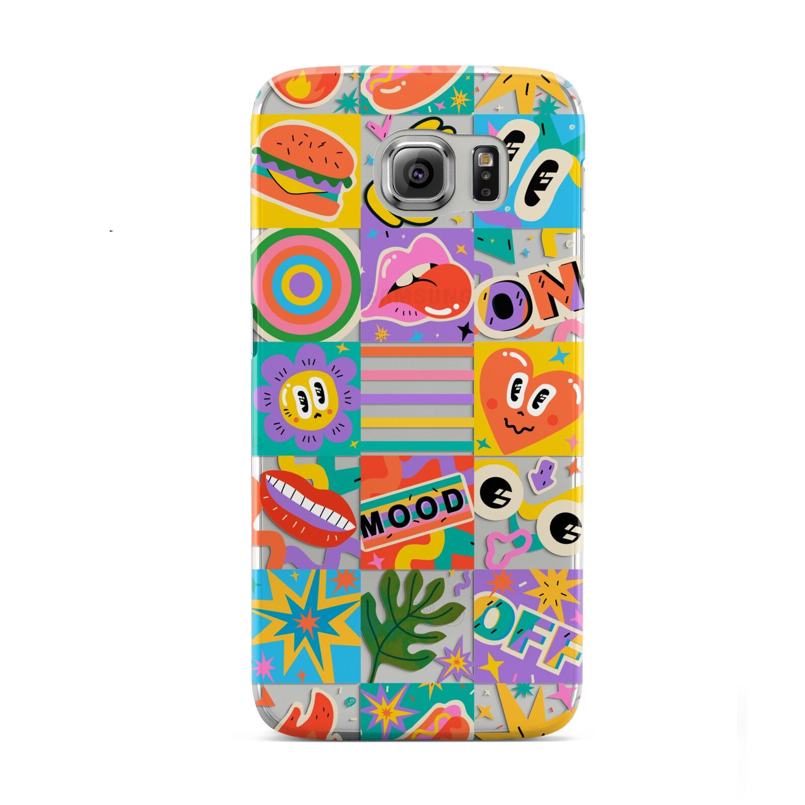 Sticker Grid Samsung Galaxy S6 Case