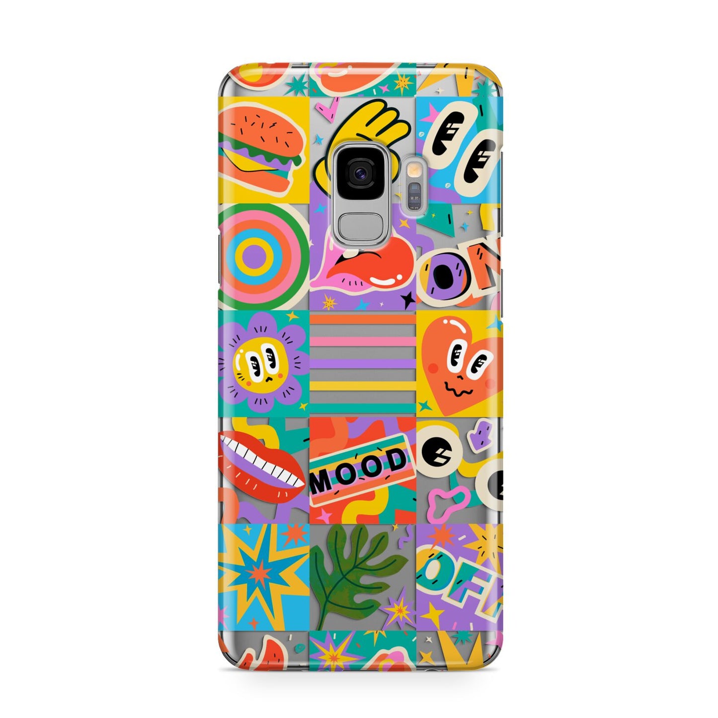 Sticker Grid Samsung Galaxy S9 Case