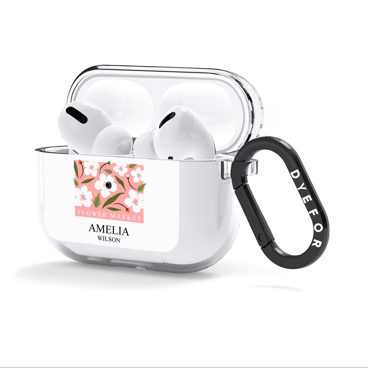 Stockholm Flower Market Poster AirPods Clear Case 3rd Gen Side Image