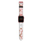 Stockholm Flower Market Poster Apple Watch Strap with Red Hardware