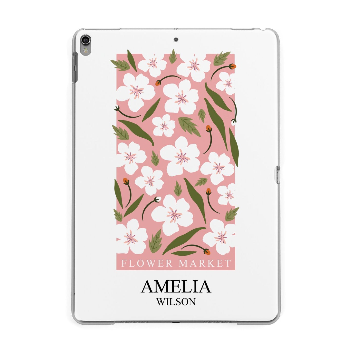 Stockholm Flower Market Poster Apple iPad Grey Case