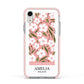 Stockholm Flower Market Poster Apple iPhone XR Impact Case Pink Edge on Silver Phone