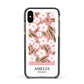 Stockholm Flower Market Poster Apple iPhone Xs Impact Case Black Edge on Black Phone