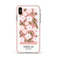 Stockholm Flower Market Poster Apple iPhone Xs Max Impact Case Pink Edge on Gold Phone