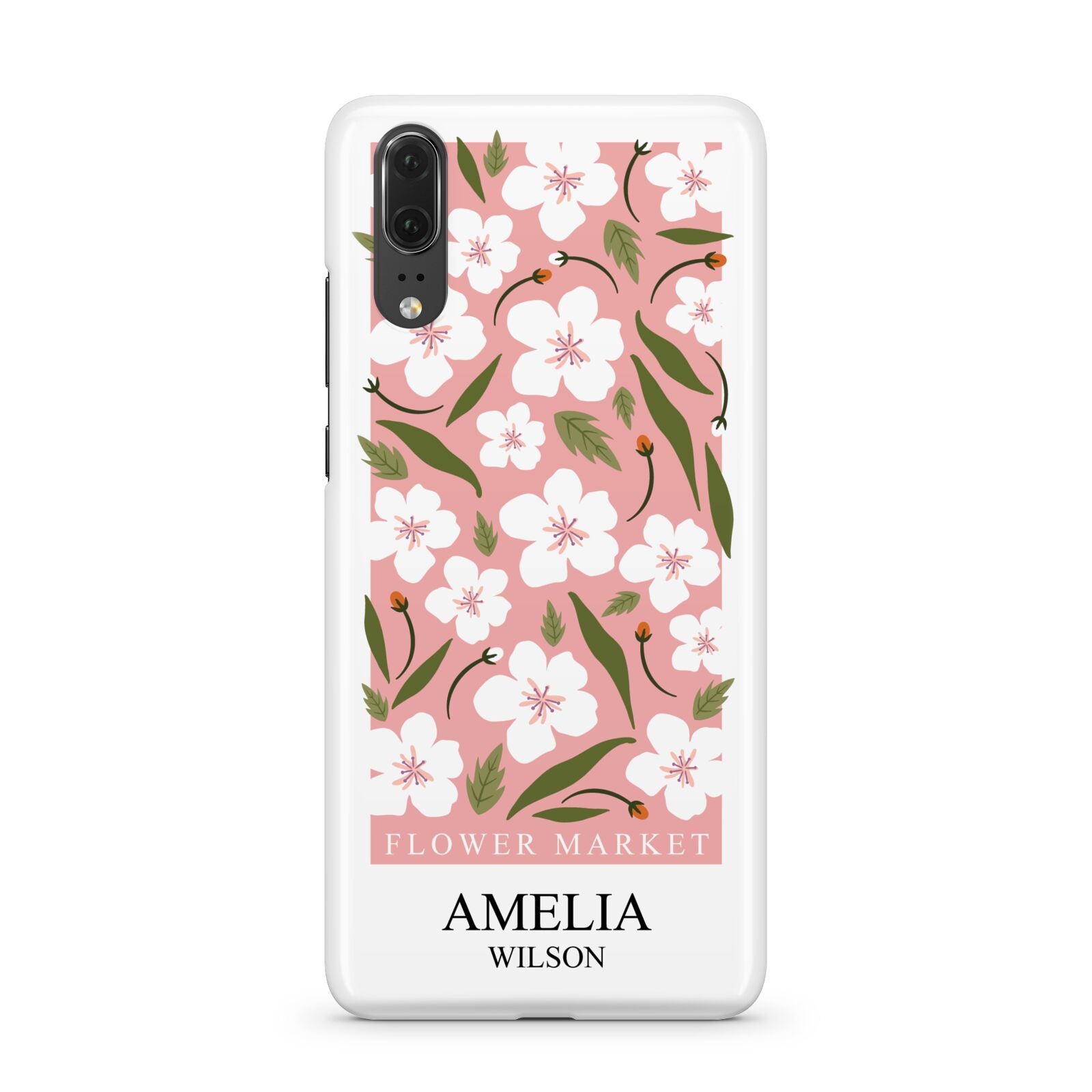 Stockholm Flower Market Poster Huawei P20 Phone Case