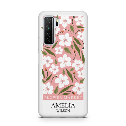 Stockholm Flower Market Poster Huawei P40 Lite 5G Phone Case