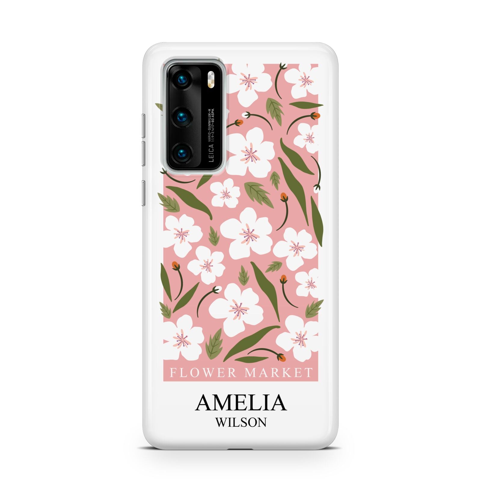 Stockholm Flower Market Poster Huawei P40 Phone Case