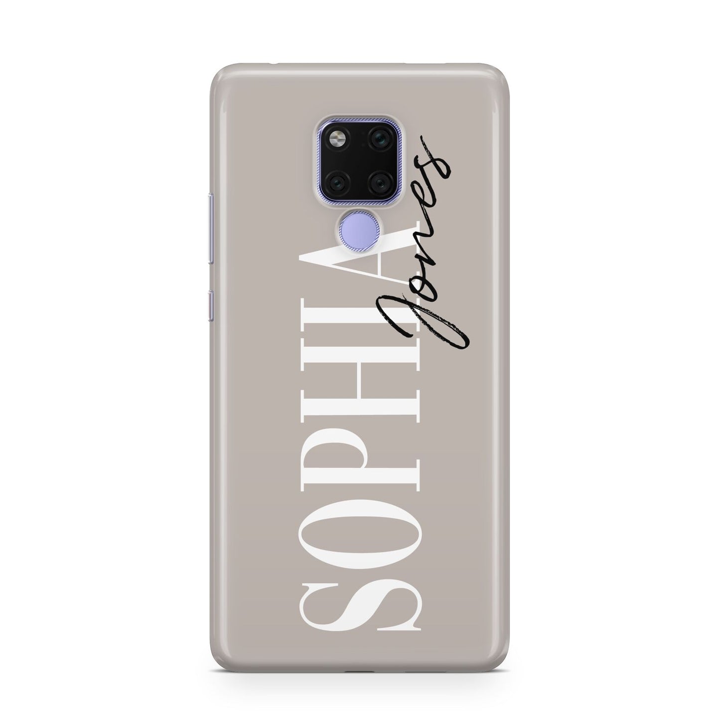 Stone Colour with Personalised Name Huawei Mate 20X Phone Case