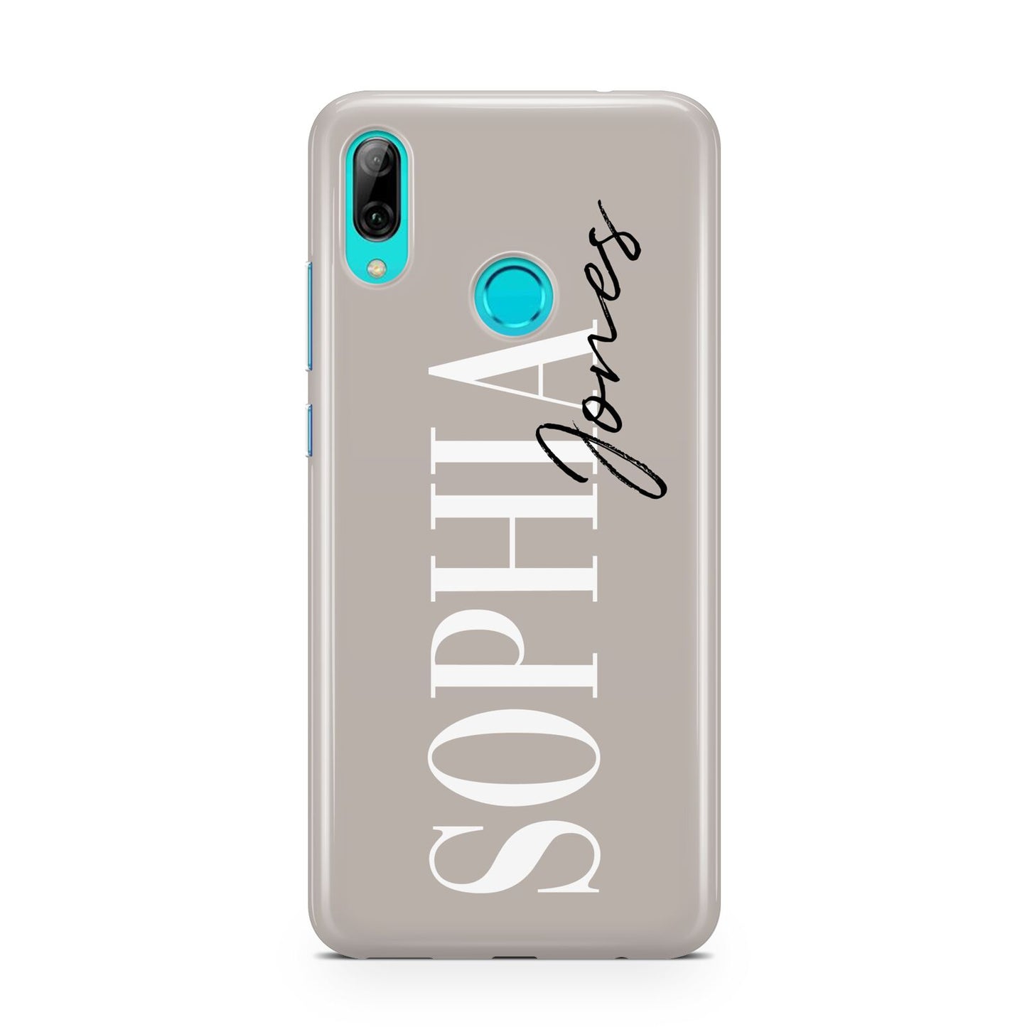 Stone Colour with Personalised Name Huawei P Smart 2019 Case