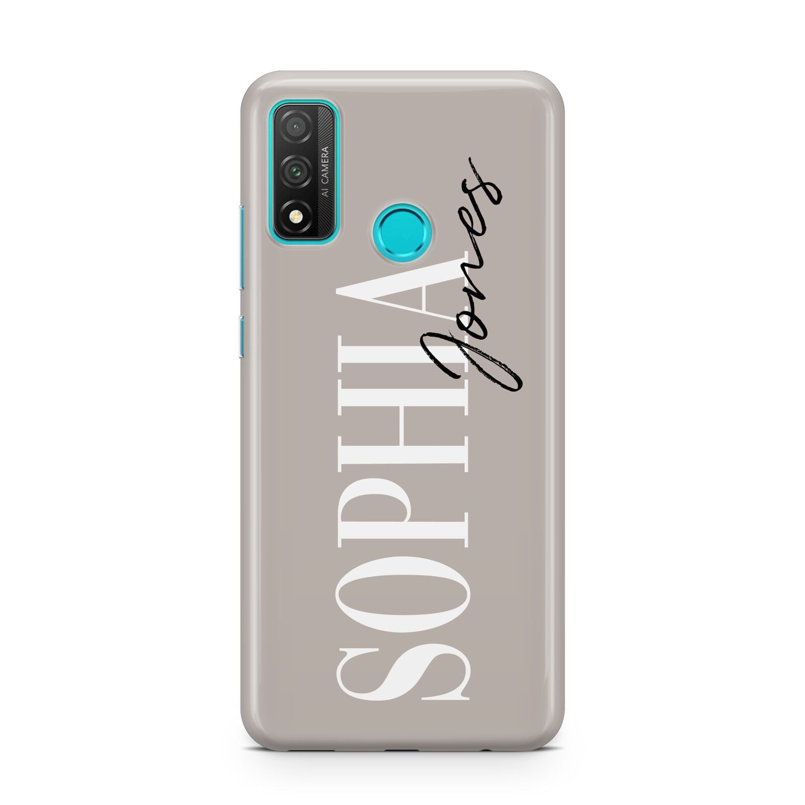 Stone Colour with Personalised Name Huawei P Smart 2020