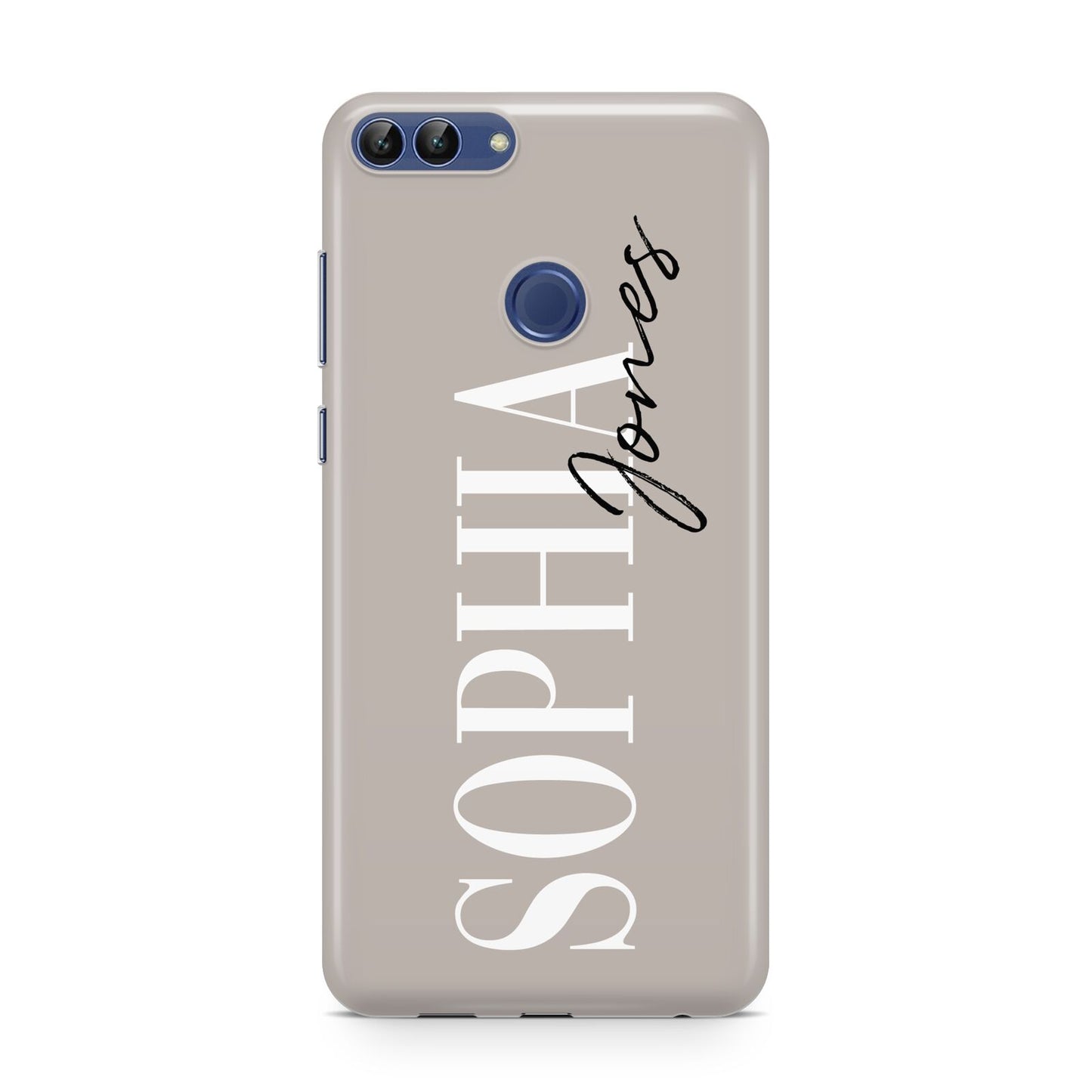 Stone Colour with Personalised Name Huawei P Smart Case