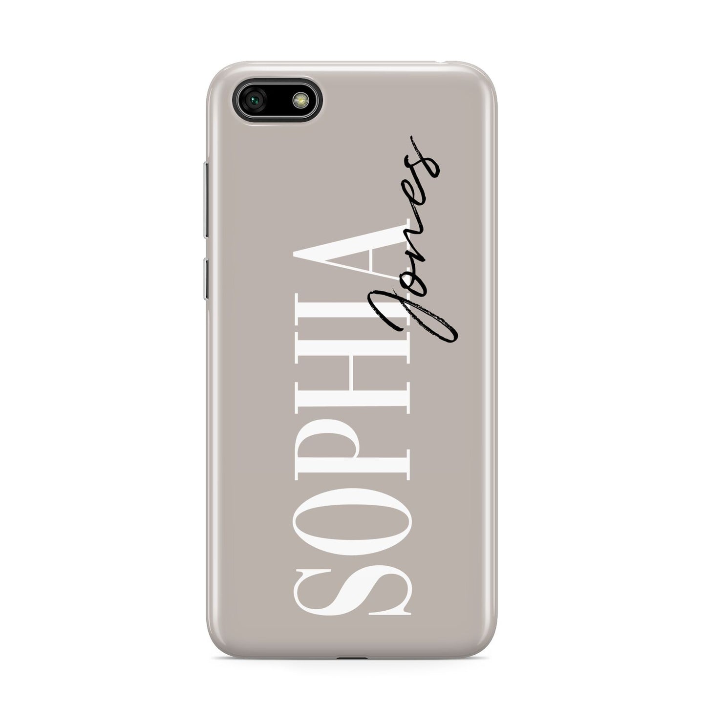 Stone Colour with Personalised Name Huawei Y5 Prime 2018 Phone Case