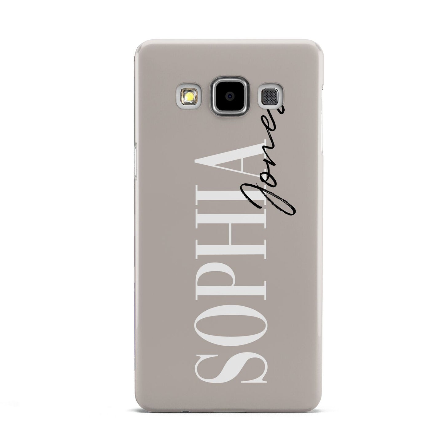 Stone Colour with Personalised Name Samsung Galaxy A5 Case