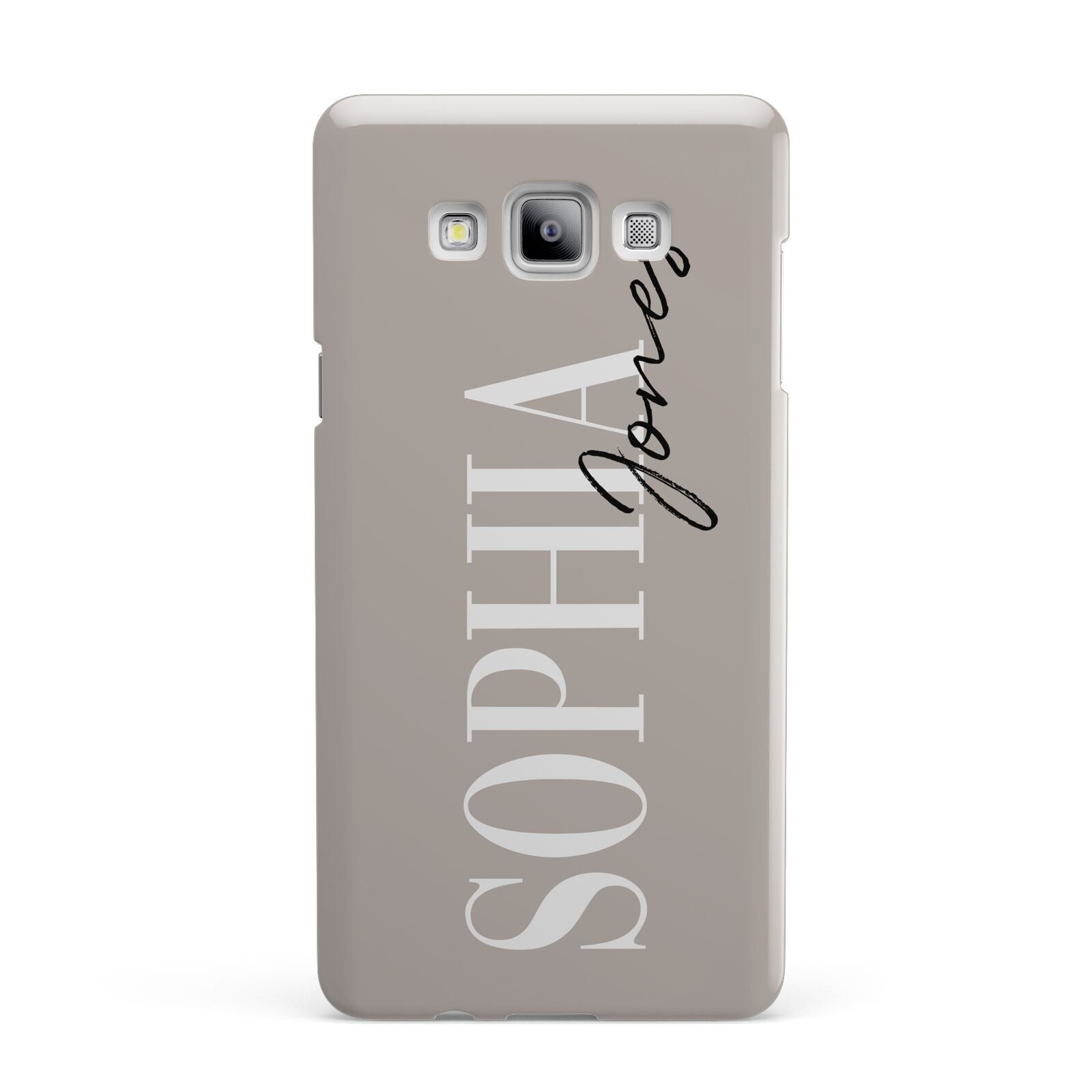 Stone Colour with Personalised Name Samsung Galaxy A7 2015 Case