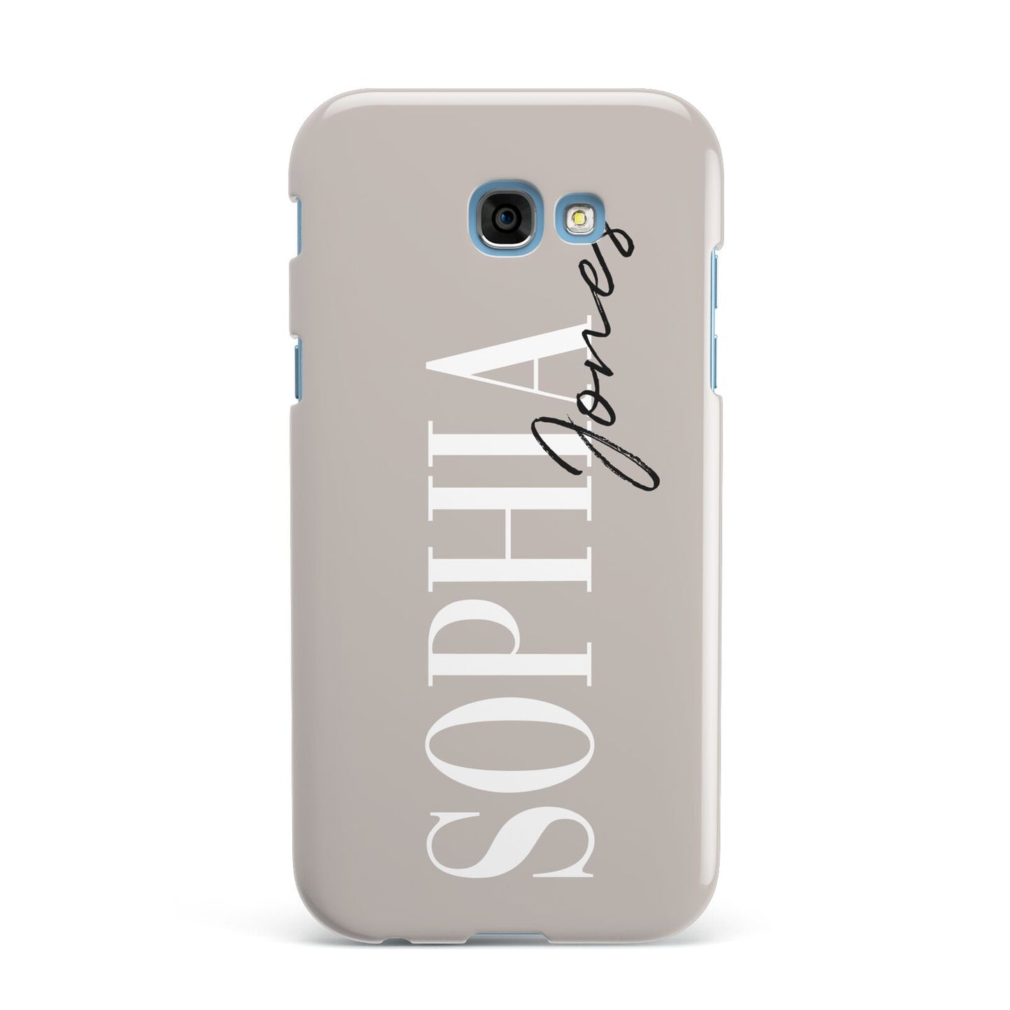 Stone Colour with Personalised Name Samsung Galaxy A7 2017 Case