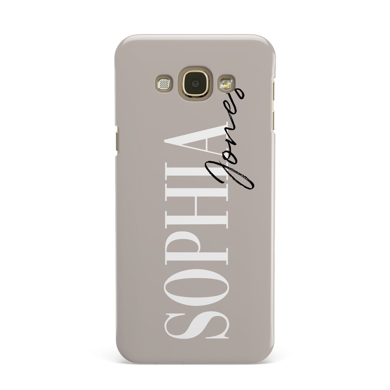 Stone Colour with Personalised Name Samsung Galaxy A8 Case