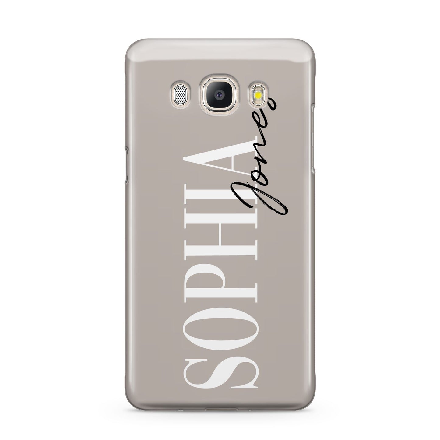 Stone Colour with Personalised Name Samsung Galaxy J5 2016 Case