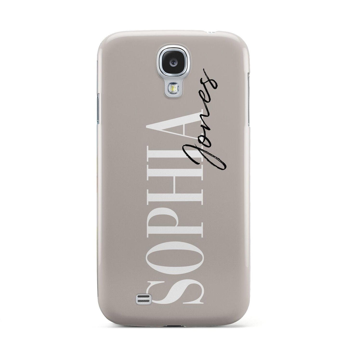 Stone Colour with Personalised Name Samsung Galaxy S4 Case