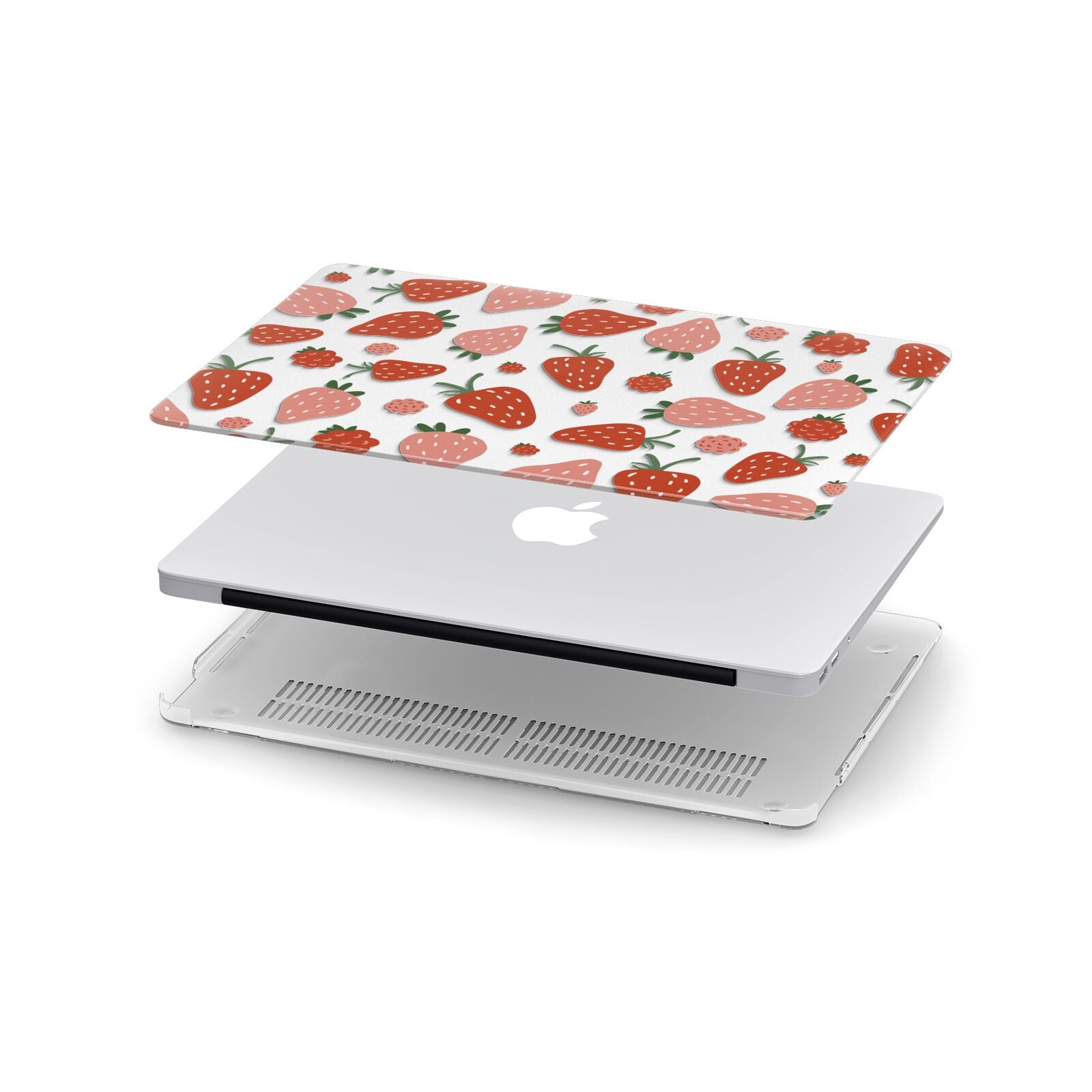 Strawberry Apple MacBook Case in Detail