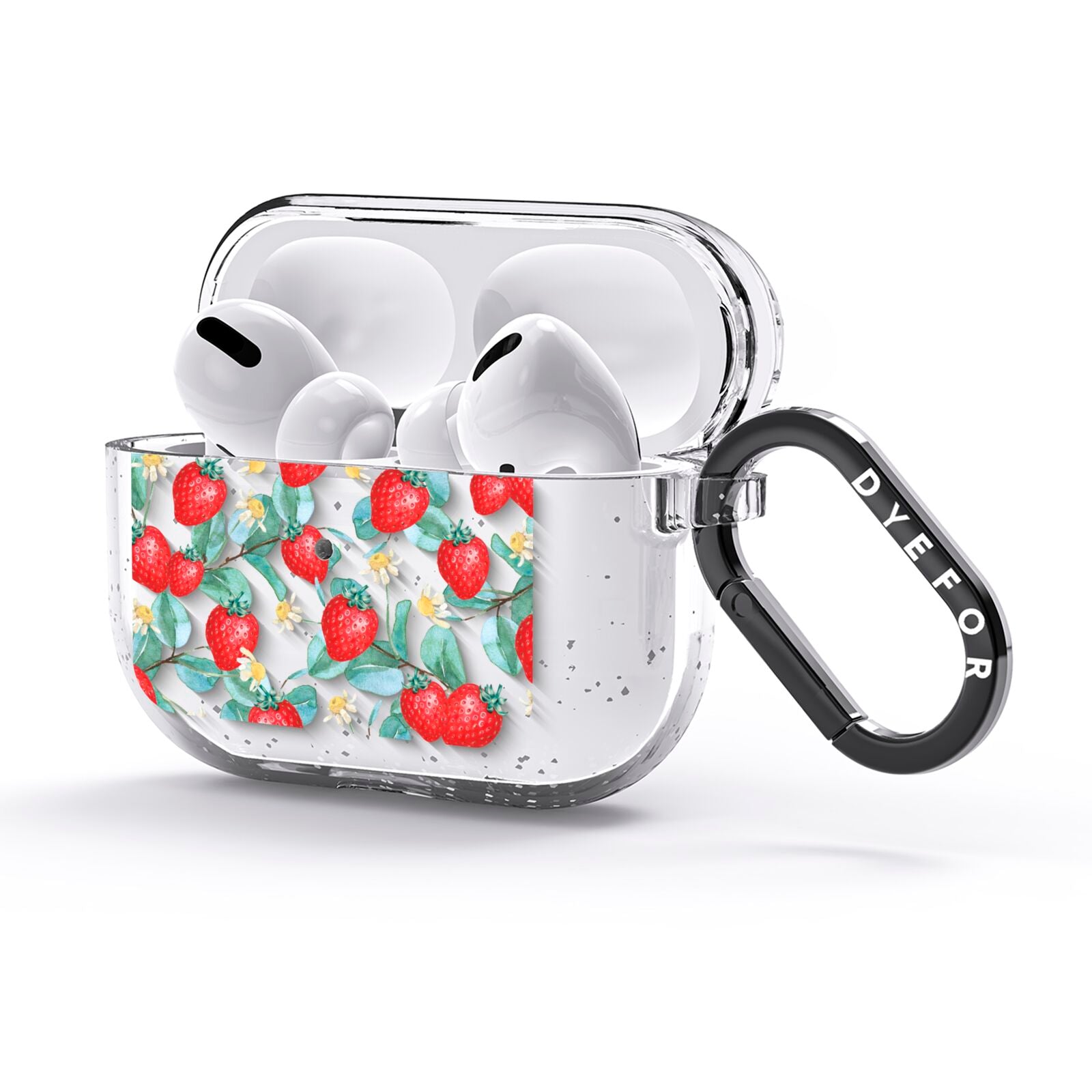 Strawberry Plant AirPods Glitter Case 3rd Gen Side Image