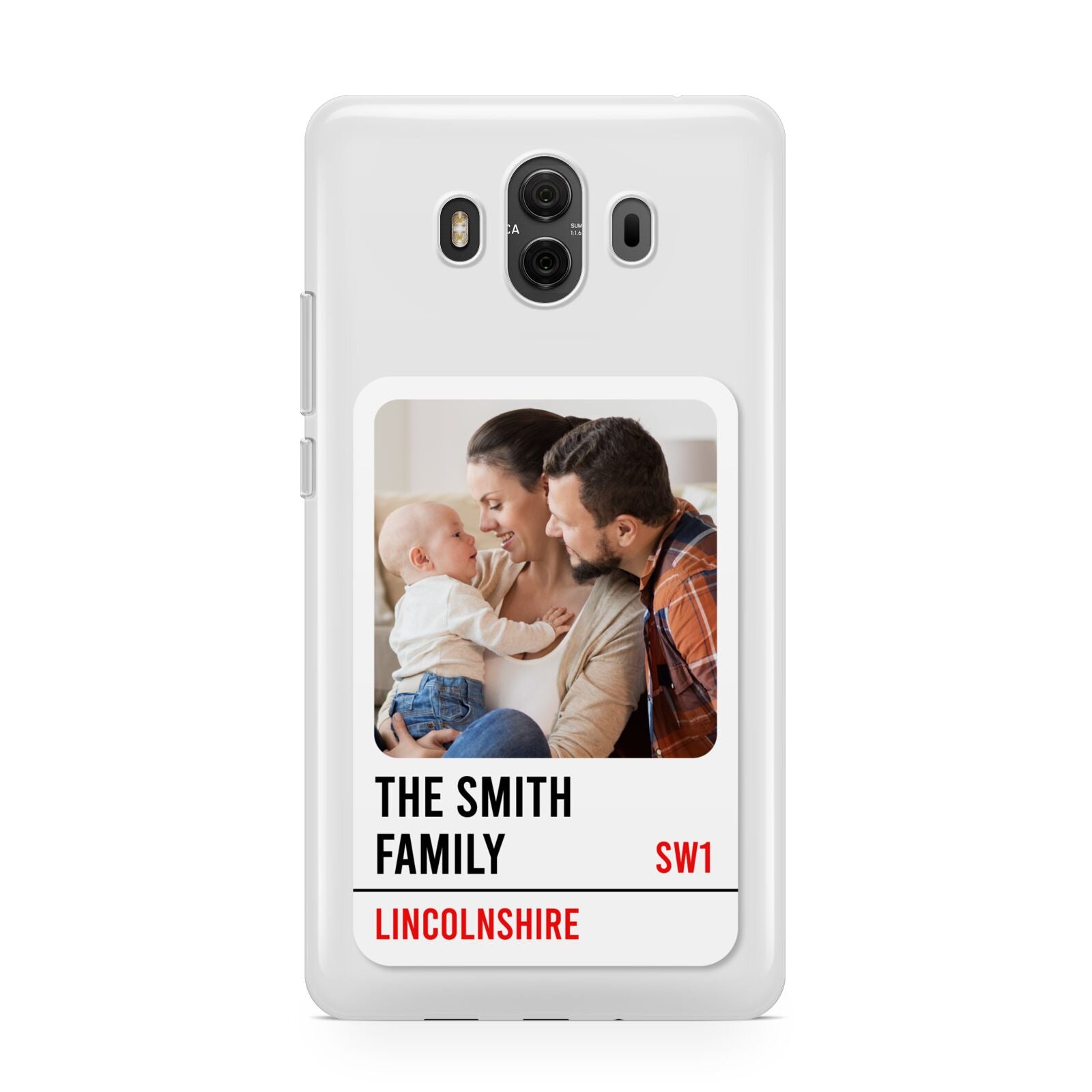 Street Sign Family Photo Upload Huawei Mate 10 Protective Phone Case