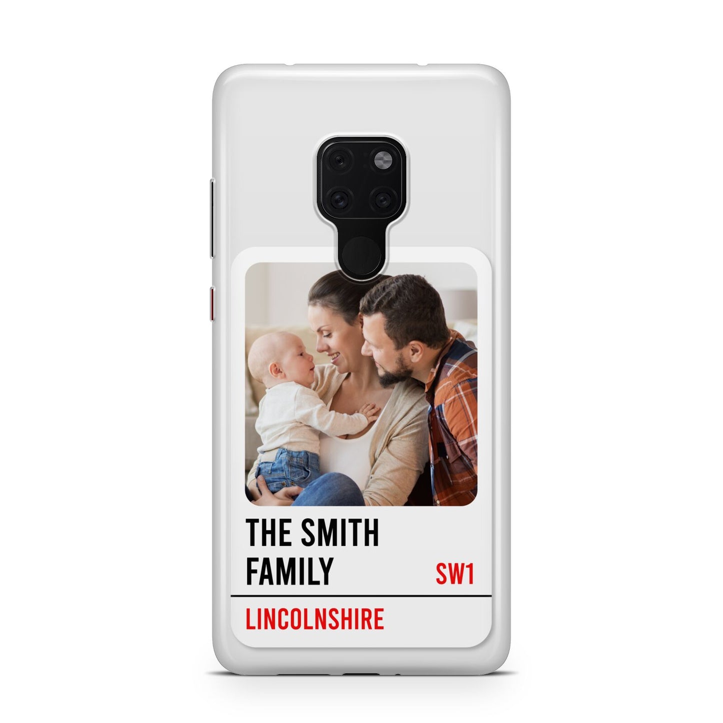 Street Sign Family Photo Upload Huawei Mate 20 Phone Case