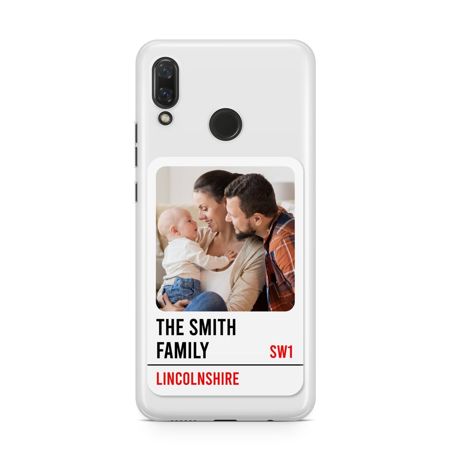 Street Sign Family Photo Upload Huawei Nova 3 Phone Case