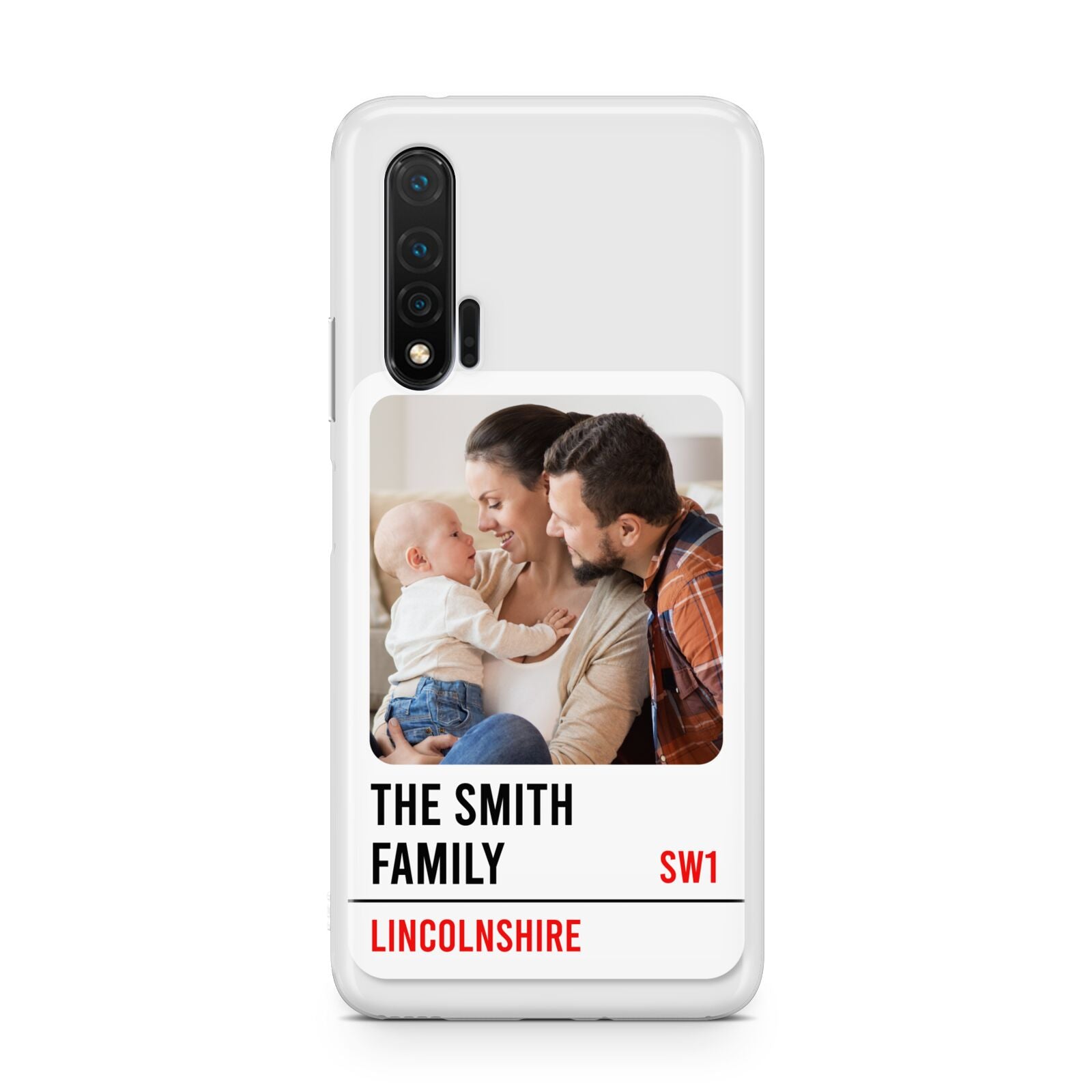 Street Sign Family Photo Upload Huawei Nova 6 Phone Case