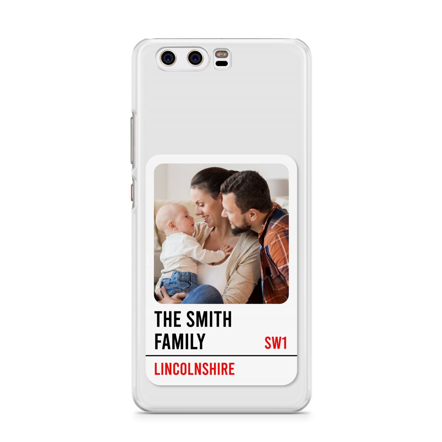 Street Sign Family Photo Upload Huawei P10 Phone Case