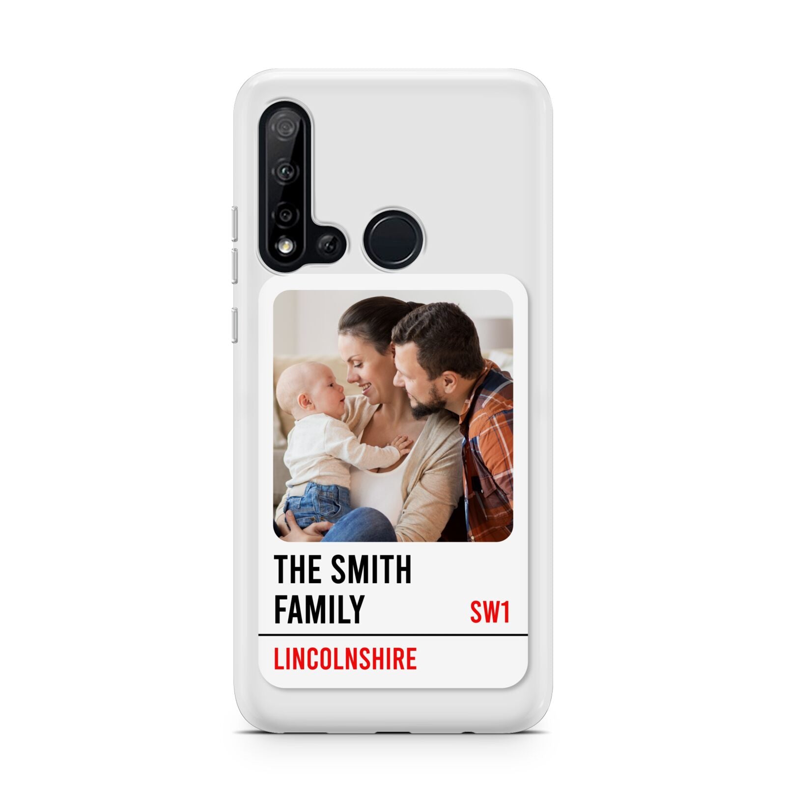 Street Sign Family Photo Upload Huawei P20 Lite 5G Phone Case