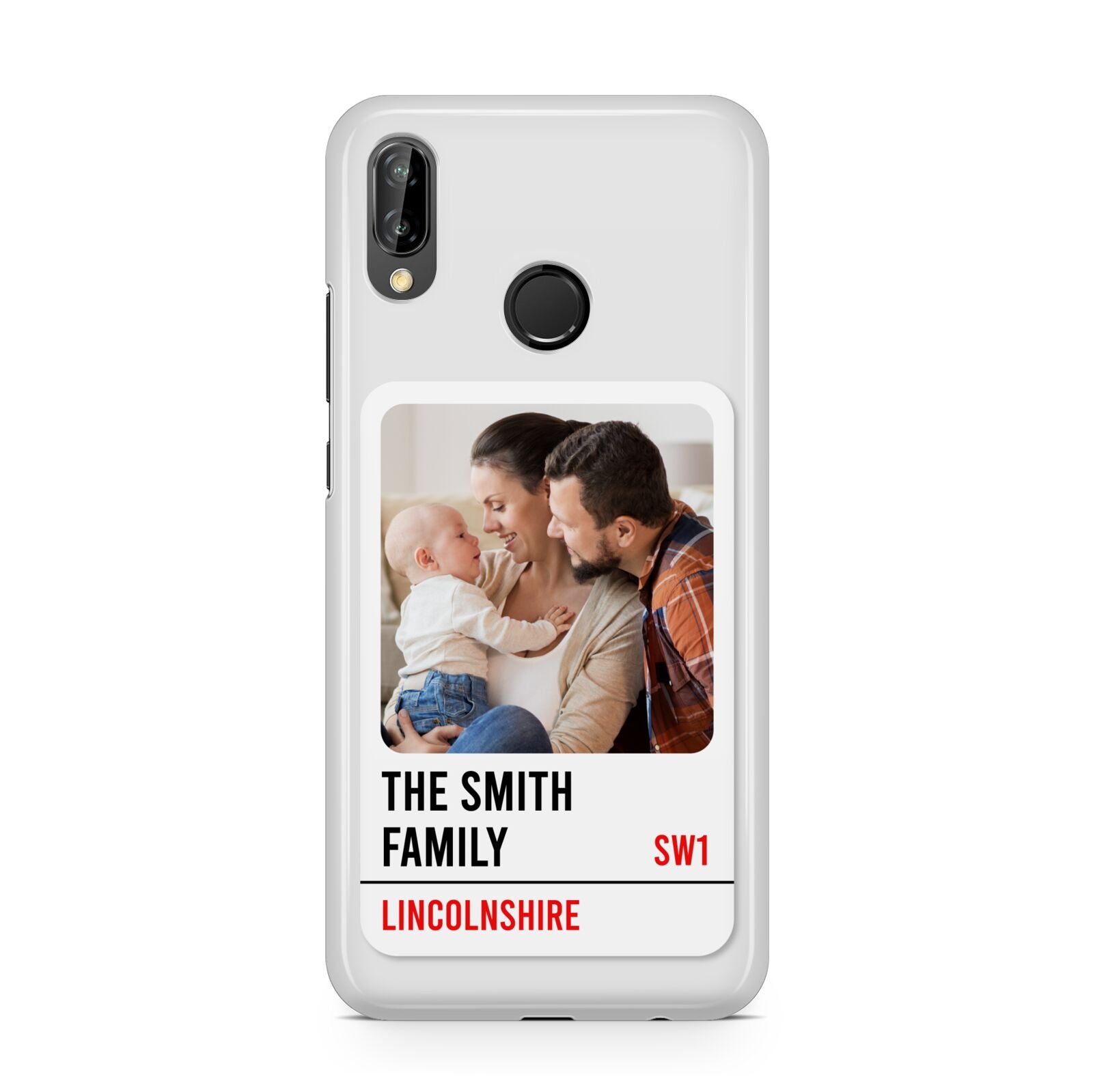 Street Sign Family Photo Upload Huawei P20 Lite Phone Case