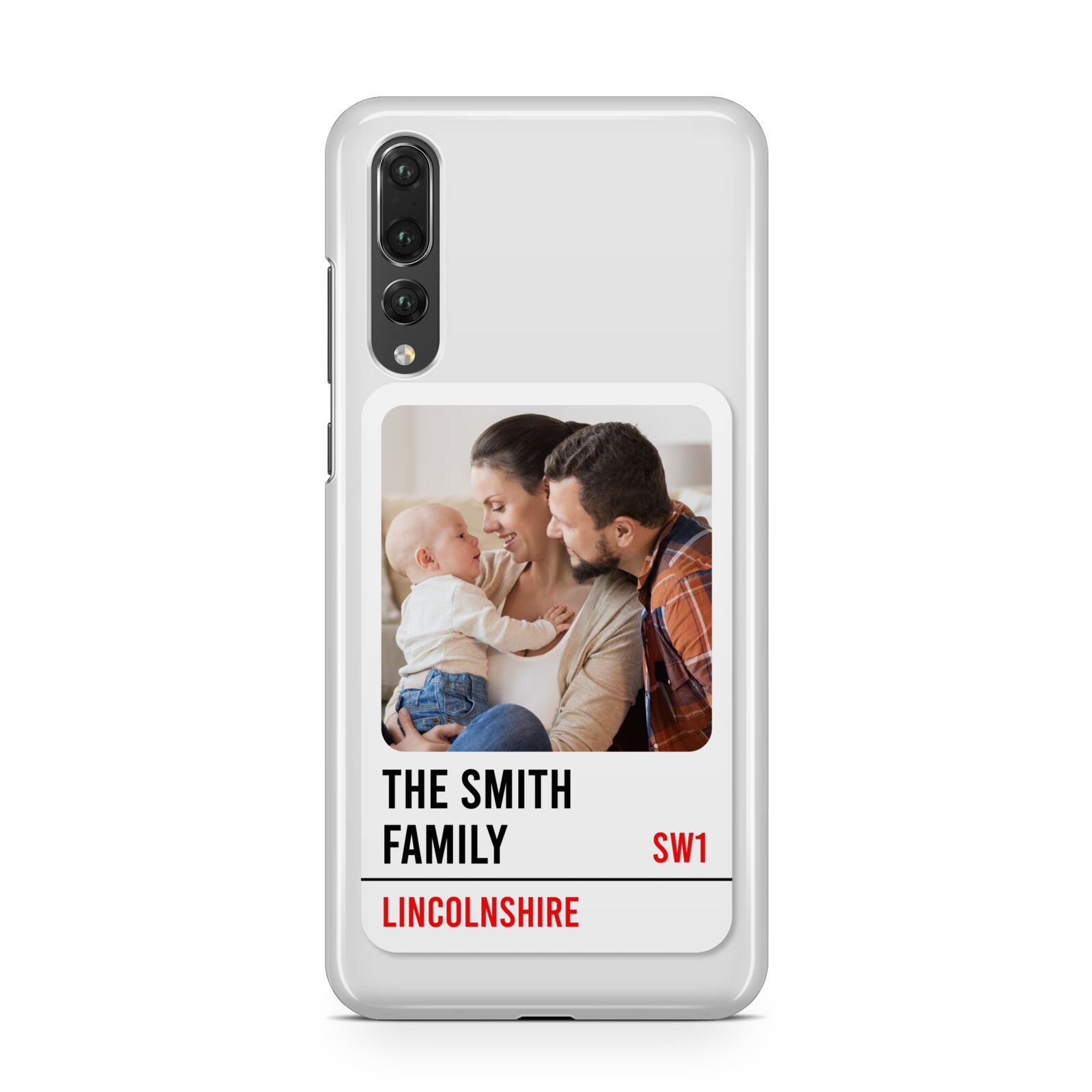 Street Sign Family Photo Upload Huawei P20 Pro Phone Case