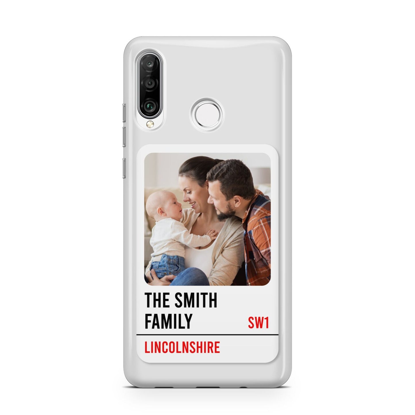 Street Sign Family Photo Upload Huawei P30 Lite Phone Case