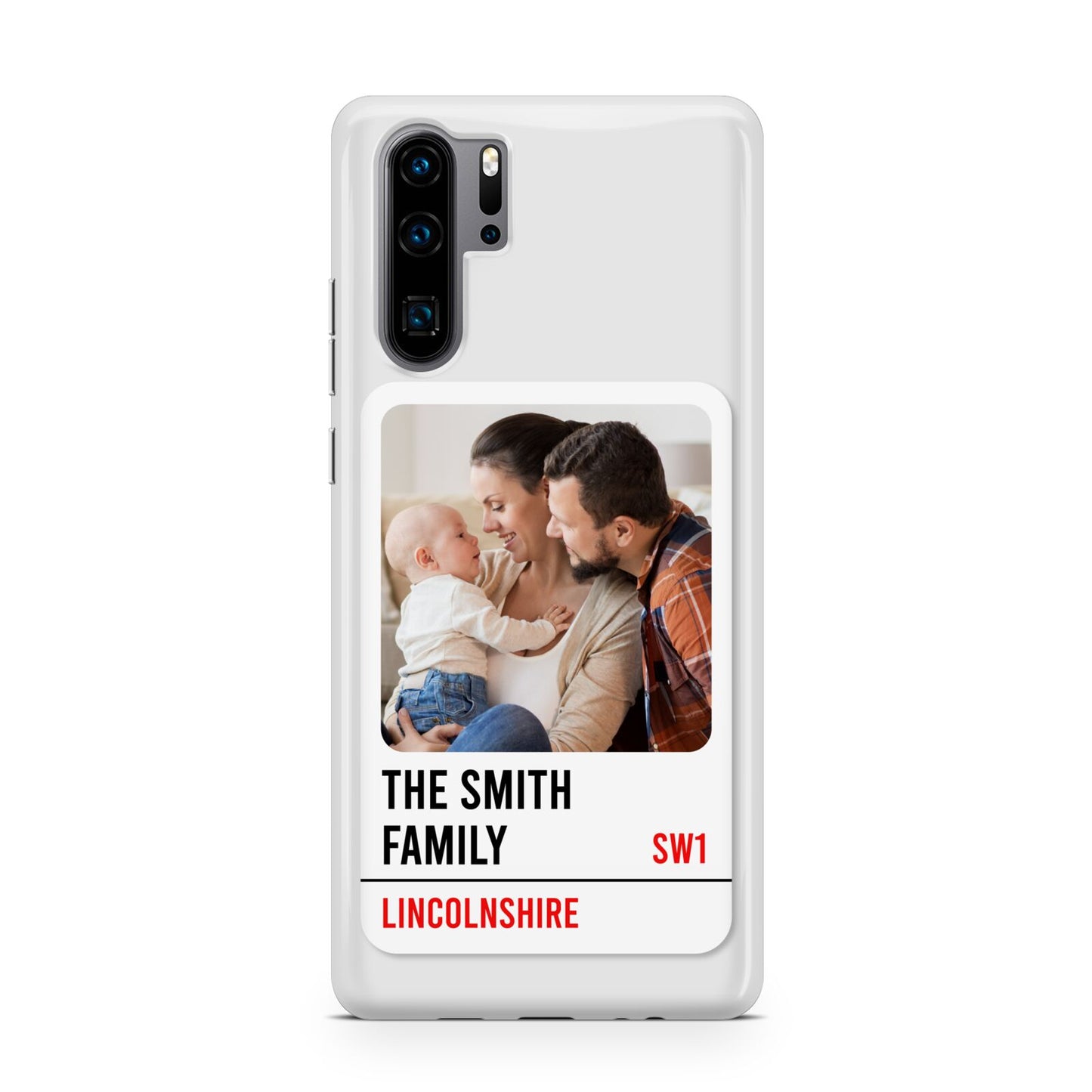 Street Sign Family Photo Upload Huawei P30 Pro Phone Case