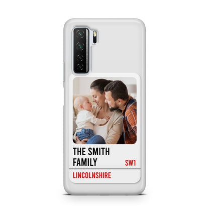 Street Sign Family Photo Upload Huawei P40 Lite 5G Phone Case