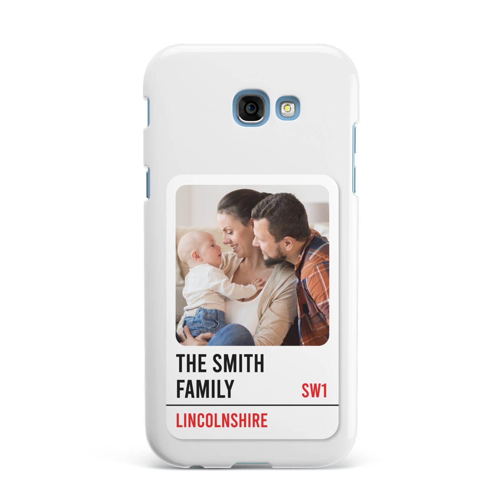 Street Sign Family Photo Upload Samsung Galaxy A7 2017 Case