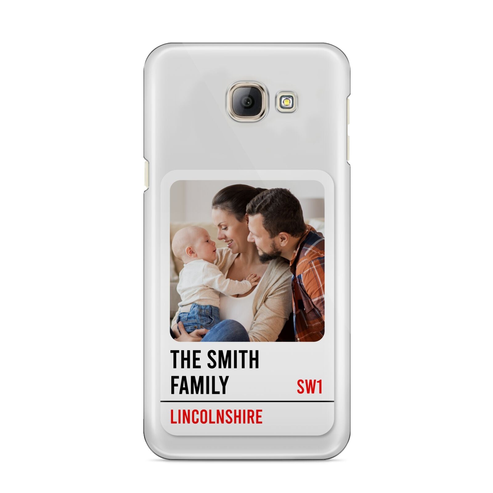 Street Sign Family Photo Upload Samsung Galaxy A8 2016 Case