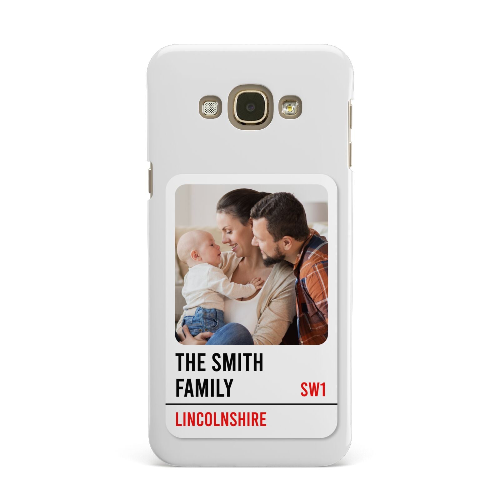 Street Sign Family Photo Upload Samsung Galaxy A8 Case