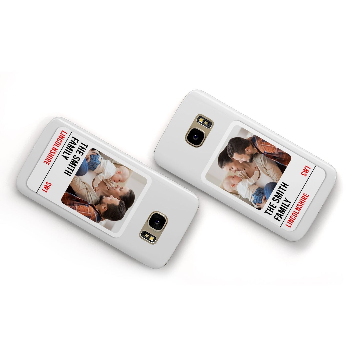 Street Sign Family Photo Upload Samsung Galaxy Case Flat Overview