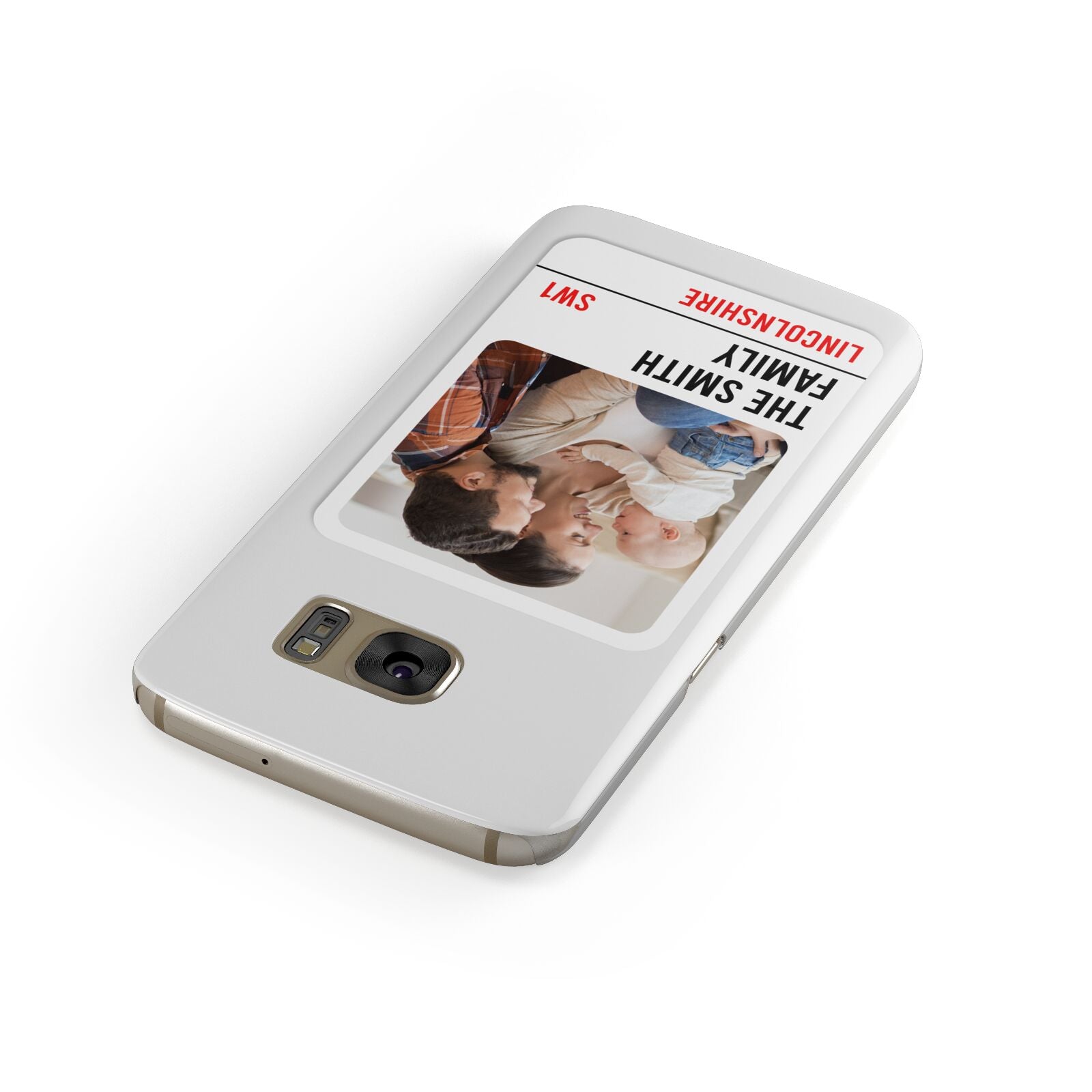 Street Sign Family Photo Upload Samsung Galaxy Case Front Close Up