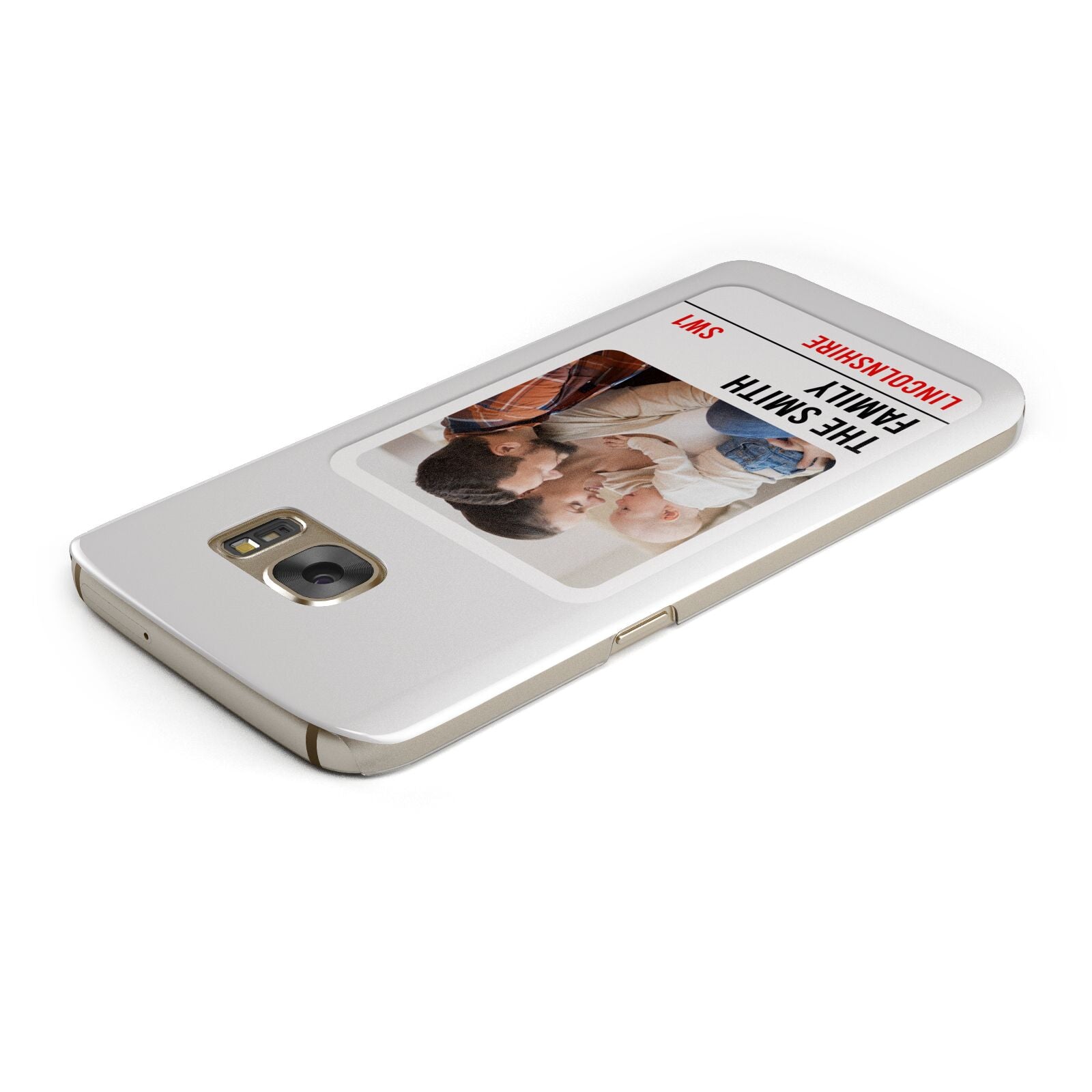 Street Sign Family Photo Upload Samsung Galaxy Case Top Cutout