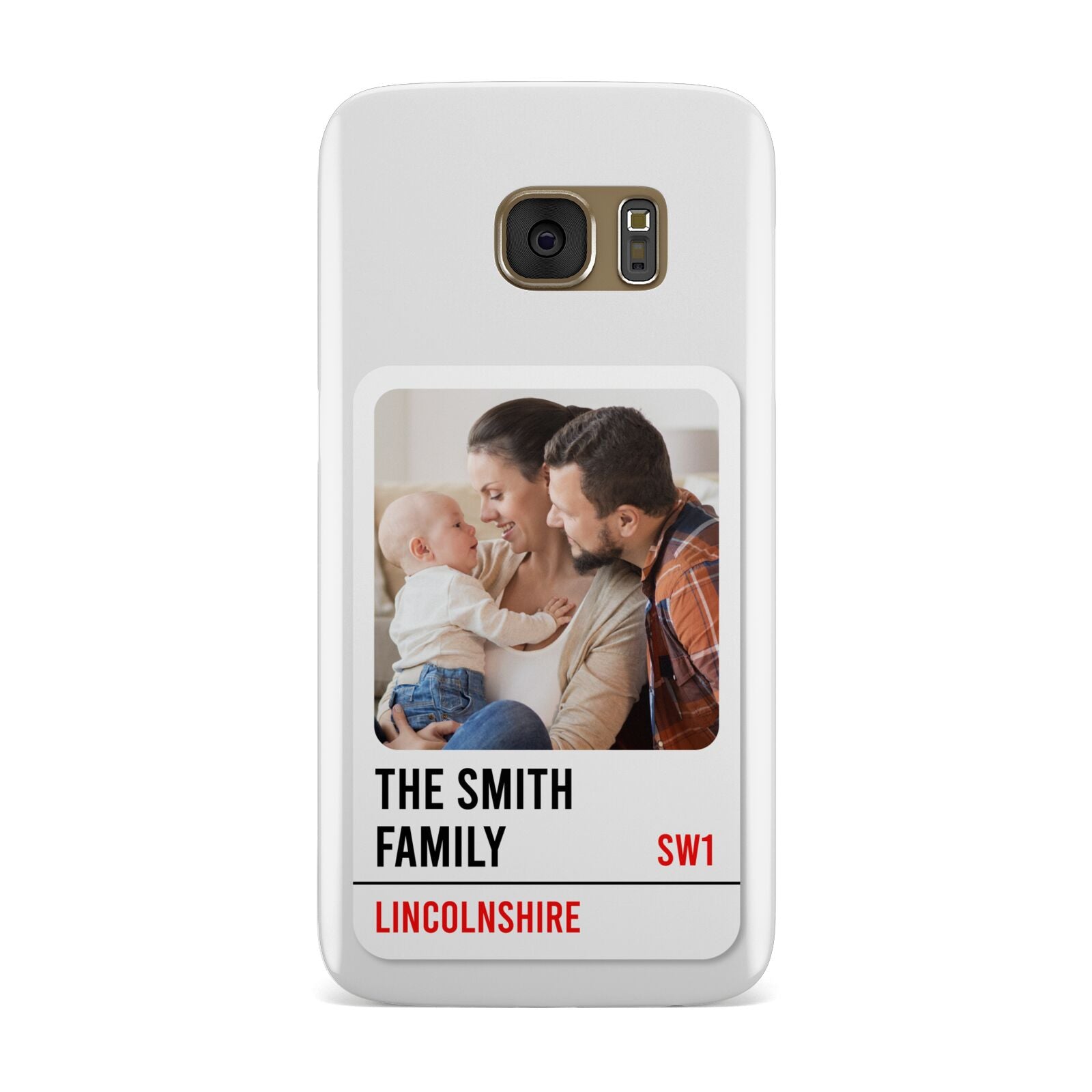 Street Sign Family Photo Upload Samsung Galaxy Case