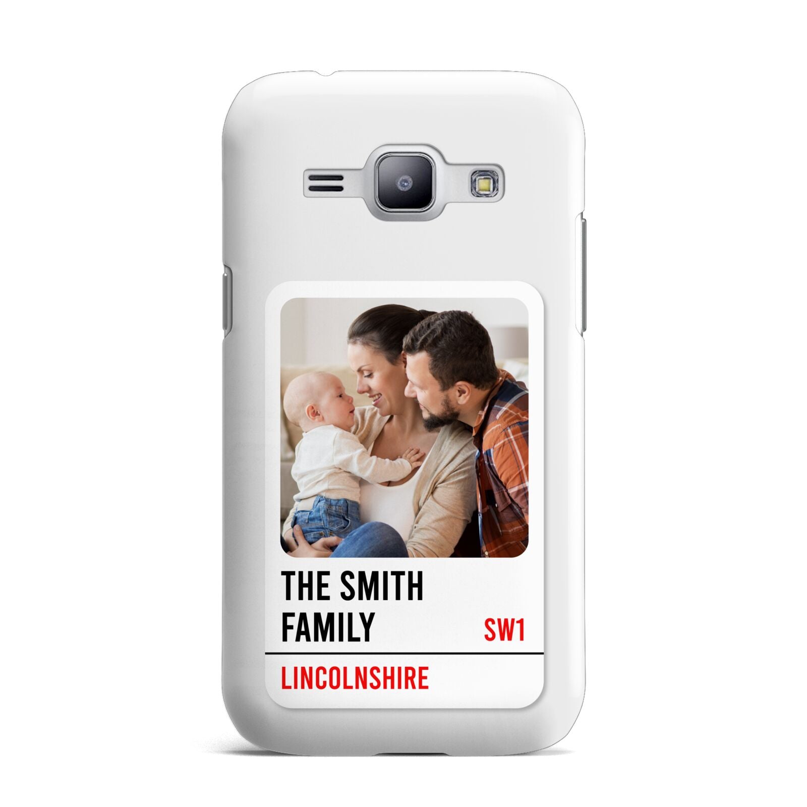 Street Sign Family Photo Upload Samsung Galaxy J1 2015 Case