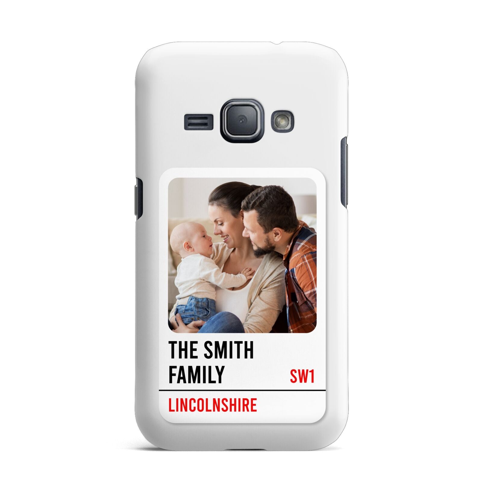 Street Sign Family Photo Upload Samsung Galaxy J1 2016 Case