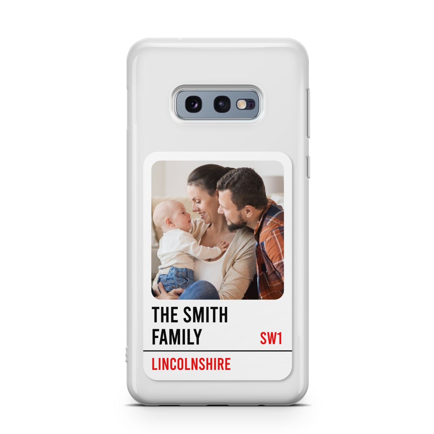 Street Sign Family Photo Upload Samsung Galaxy S10E Case