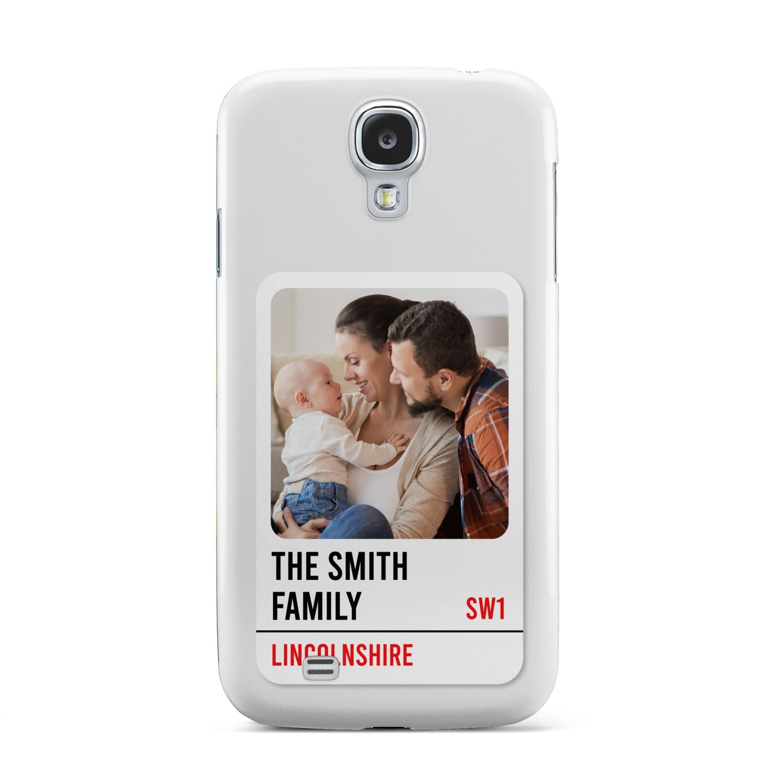 Street Sign Family Photo Upload Samsung Galaxy S4 Case