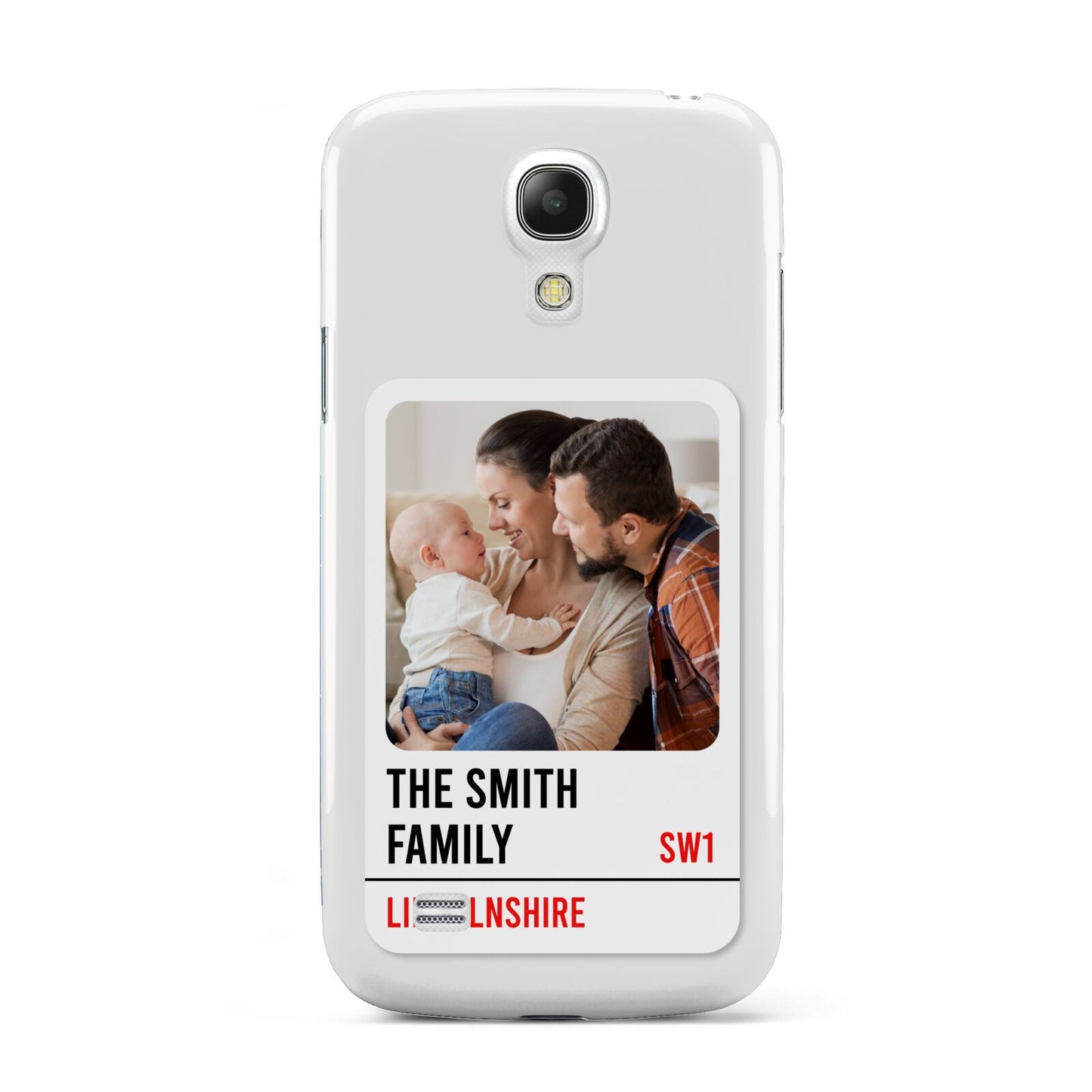 Street Sign Family Photo Upload Samsung Galaxy S4 Mini Case