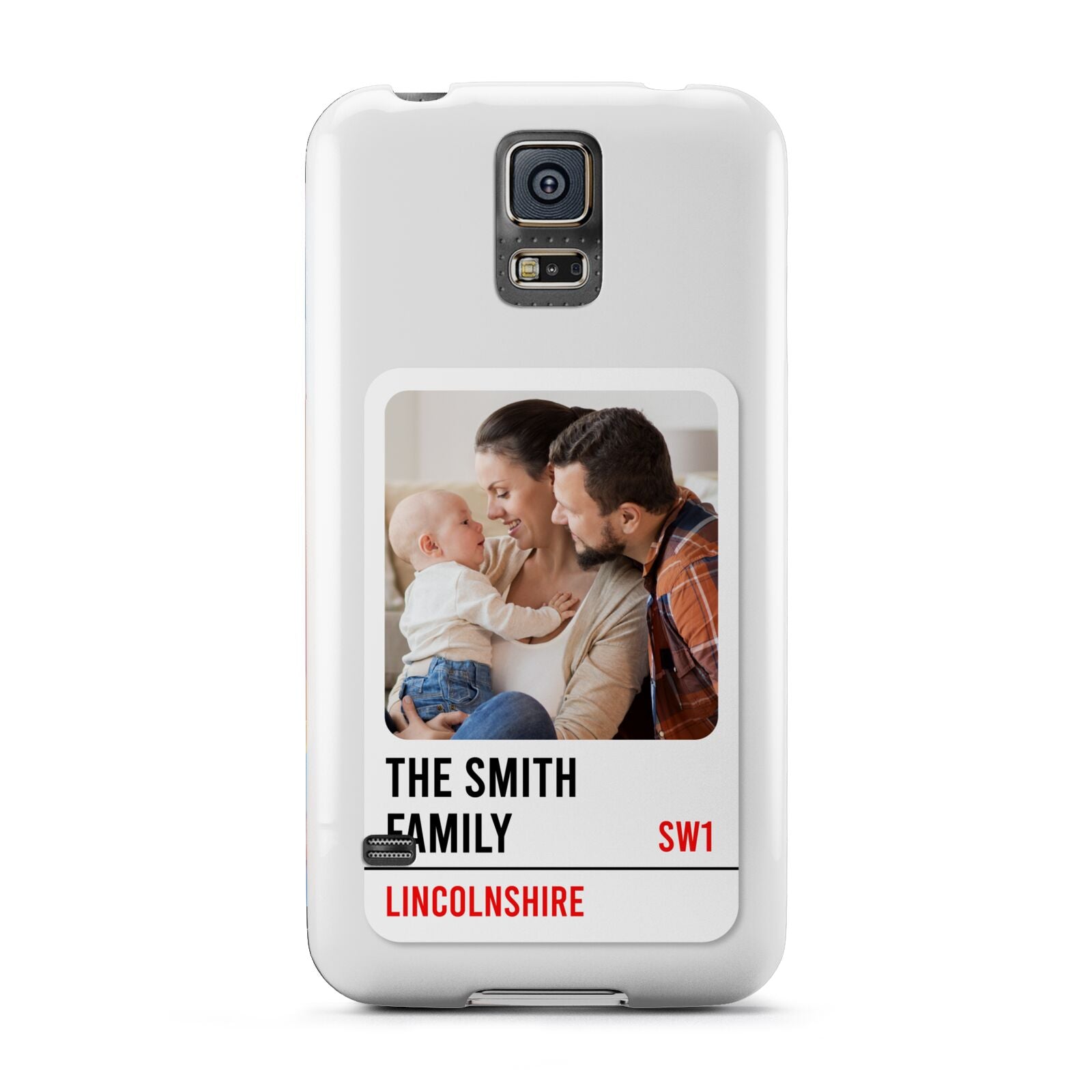 Street Sign Family Photo Upload Samsung Galaxy S5 Case