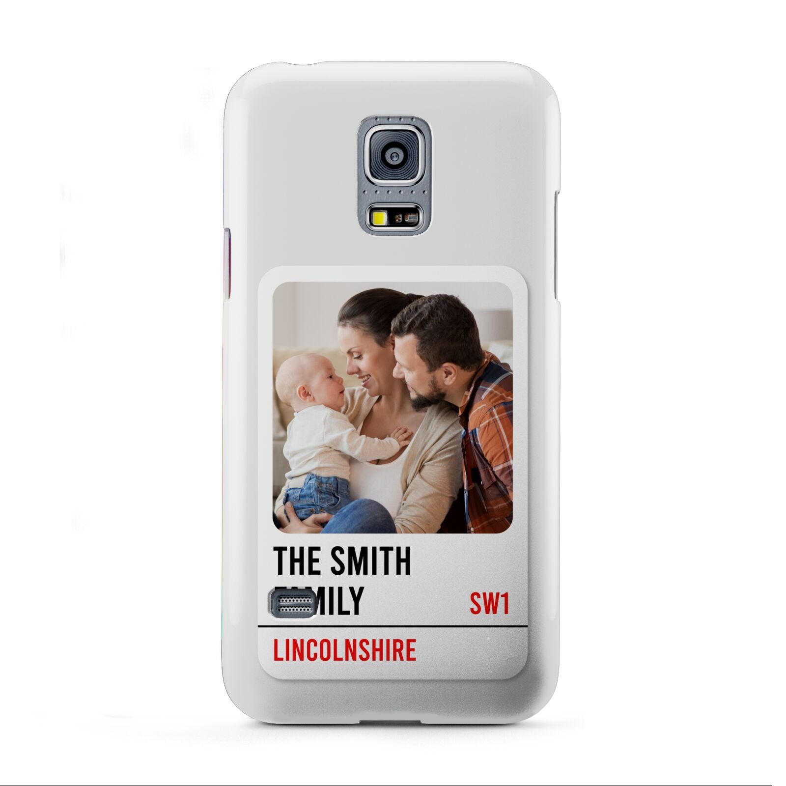 Street Sign Family Photo Upload Samsung Galaxy S5 Mini Case