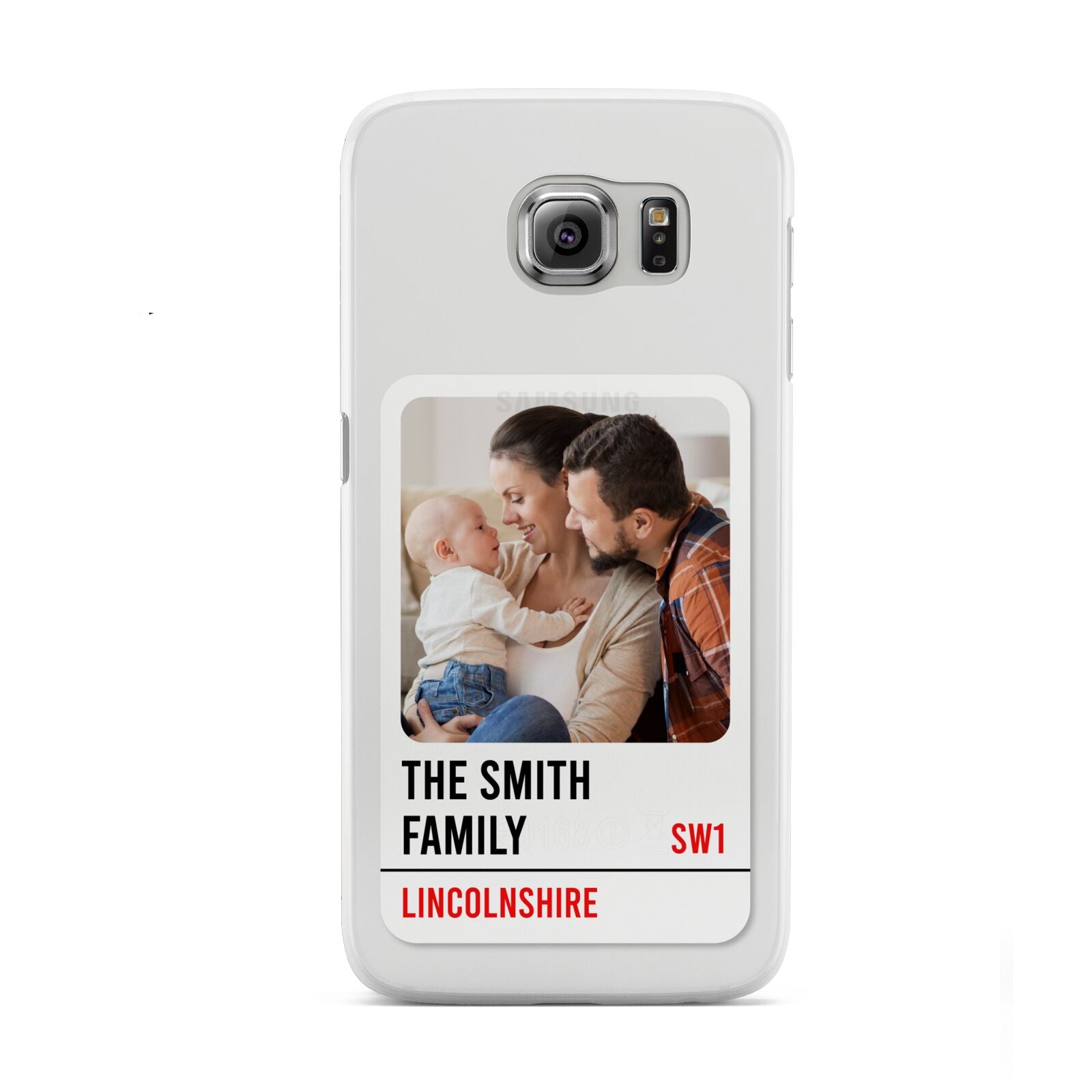 Street Sign Family Photo Upload Samsung Galaxy S6 Case